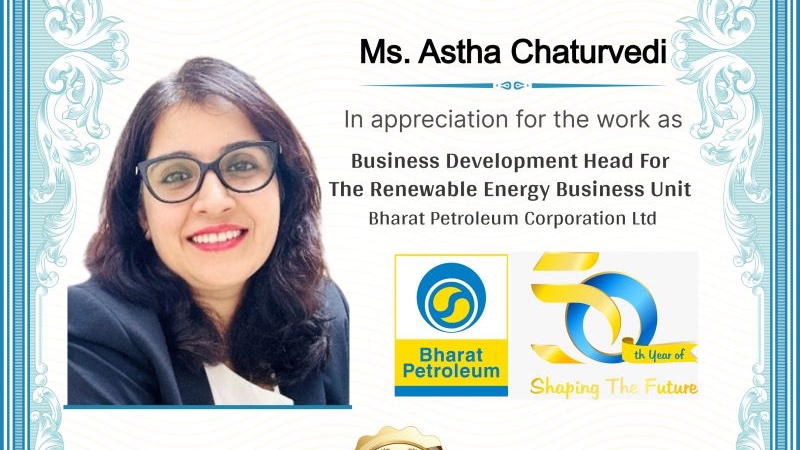bpclrenewable's tweet photo. Proud moment for #BPCLRenewableEnergy!
Astha Chaturvedi, BD Head – RE, named in #EQMagTop40Under40 for 2025. A true testament to leadership, innovation &amp; our journey towards a greener future.
#CleanEnergy #WomenInEnergy #EnergyTransition #BPCL #sustainabilitypolicies https://t.co/dzmuxmEh4l