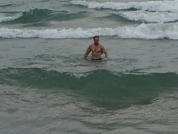 At the beach, using Tabata sprint protocol being 7 all out very hard intensity 1 min side lateral raises with high knees skips with a 30 sec rest periods in between each, can also be used for jump rope work, spar and jab boxing, or repeated with other forms of cardio too.