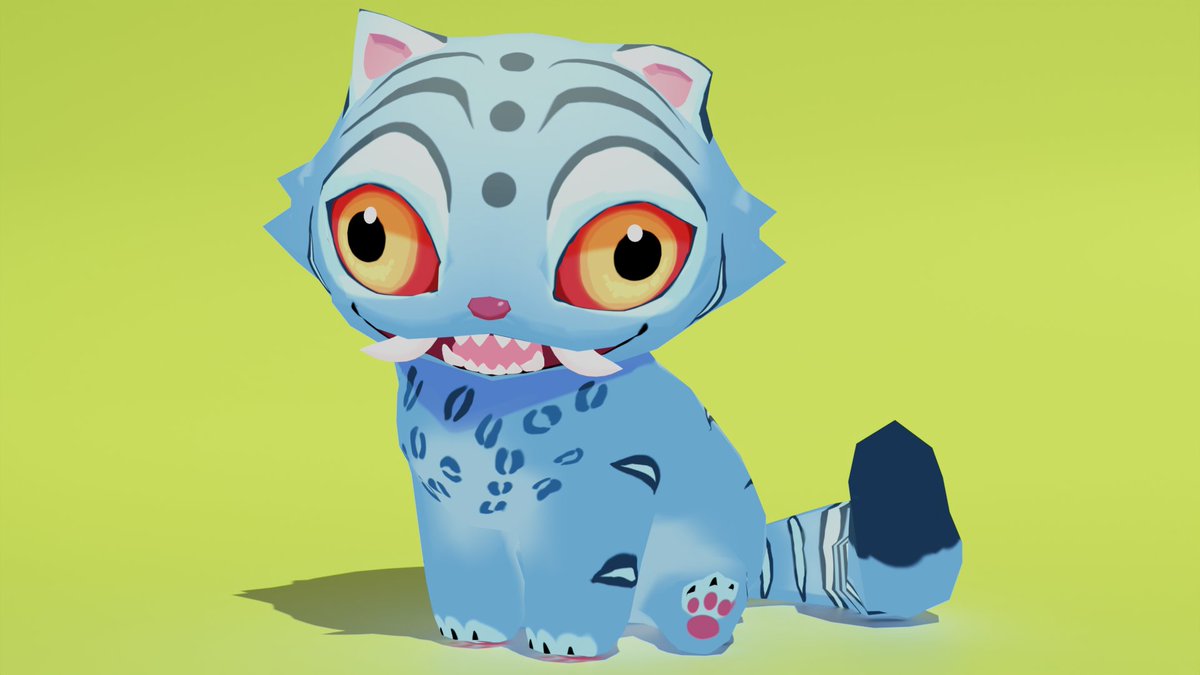 Hello I created this 3D model of the Tiger of Kpop Demon Hunters!!!🐯💙
Now available on #kofi !
ko-fi.com/s/7a8a120cae
#KPOPDEMONHUNTERS #kdh #blender #3DModel