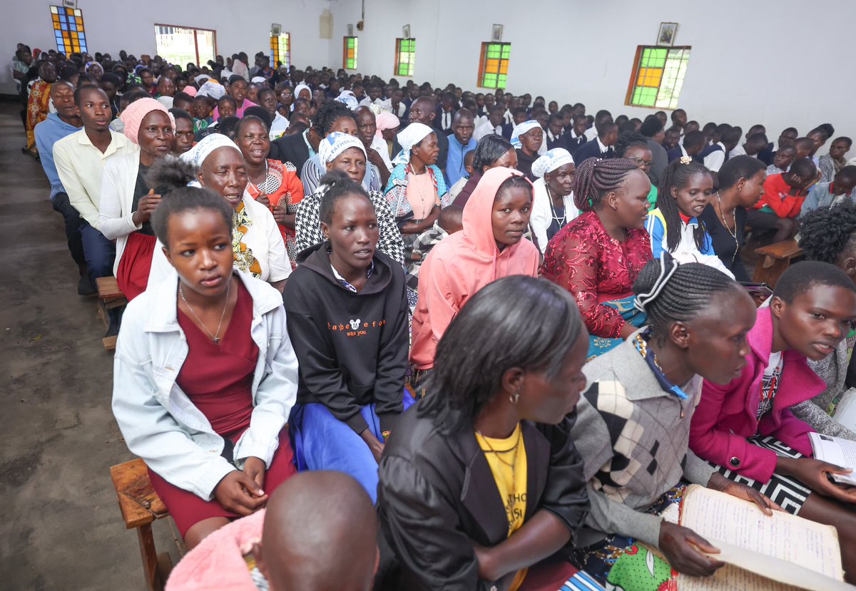 HonWetangula's tweet image. This morning, I am attending Holy Mass at St. Peter’s Catholic Church in Sirisia Constituency, joining fellow faithful in prayer and communion.
God’s word uplift in prayer as we draw strength from the Gospel of Christ Jesus.
“For where two or three gather in my name, there am…