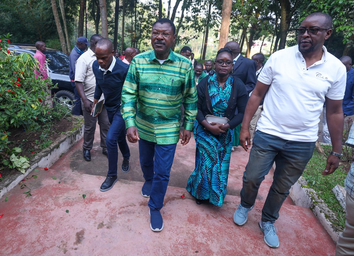 HonWetangula's tweet image. This morning, I am attending Holy Mass at St. Peter’s Catholic Church in Sirisia Constituency, joining fellow faithful in prayer and communion.
God’s word uplift in prayer as we draw strength from the Gospel of Christ Jesus.
“For where two or three gather in my name, there am…