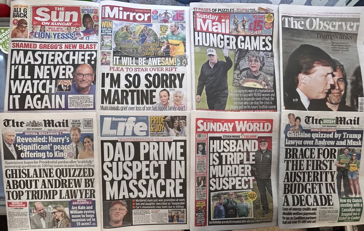 EDiamond136's tweet image. SUNDAY 27-7-25 NEWSPAPER HEADLINES …. #BuyANewspaper
