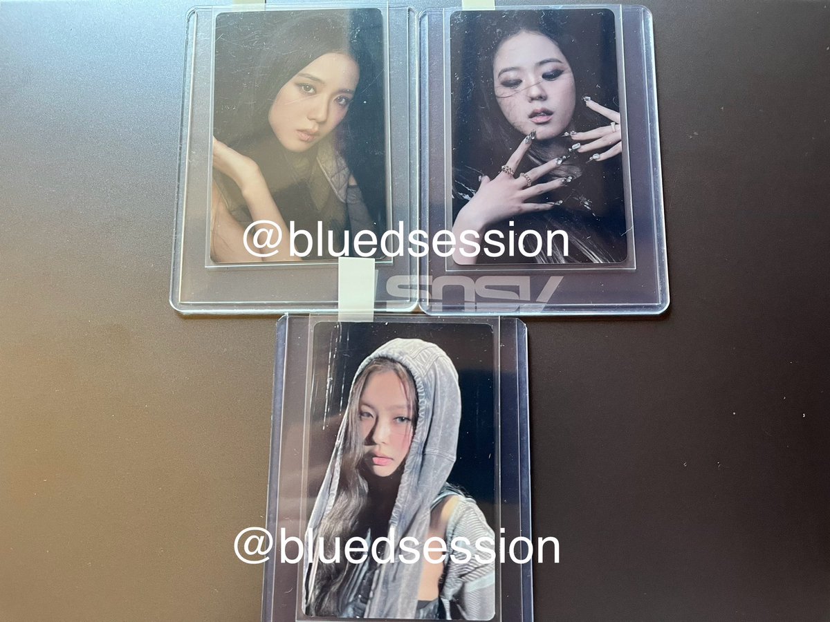 bluedsession's tweet photo. wts lfb blackpink bp photocards pcs ph

200 jennie
150 ea rosé lisa jisoo https://t.co/3qC9KFed7k