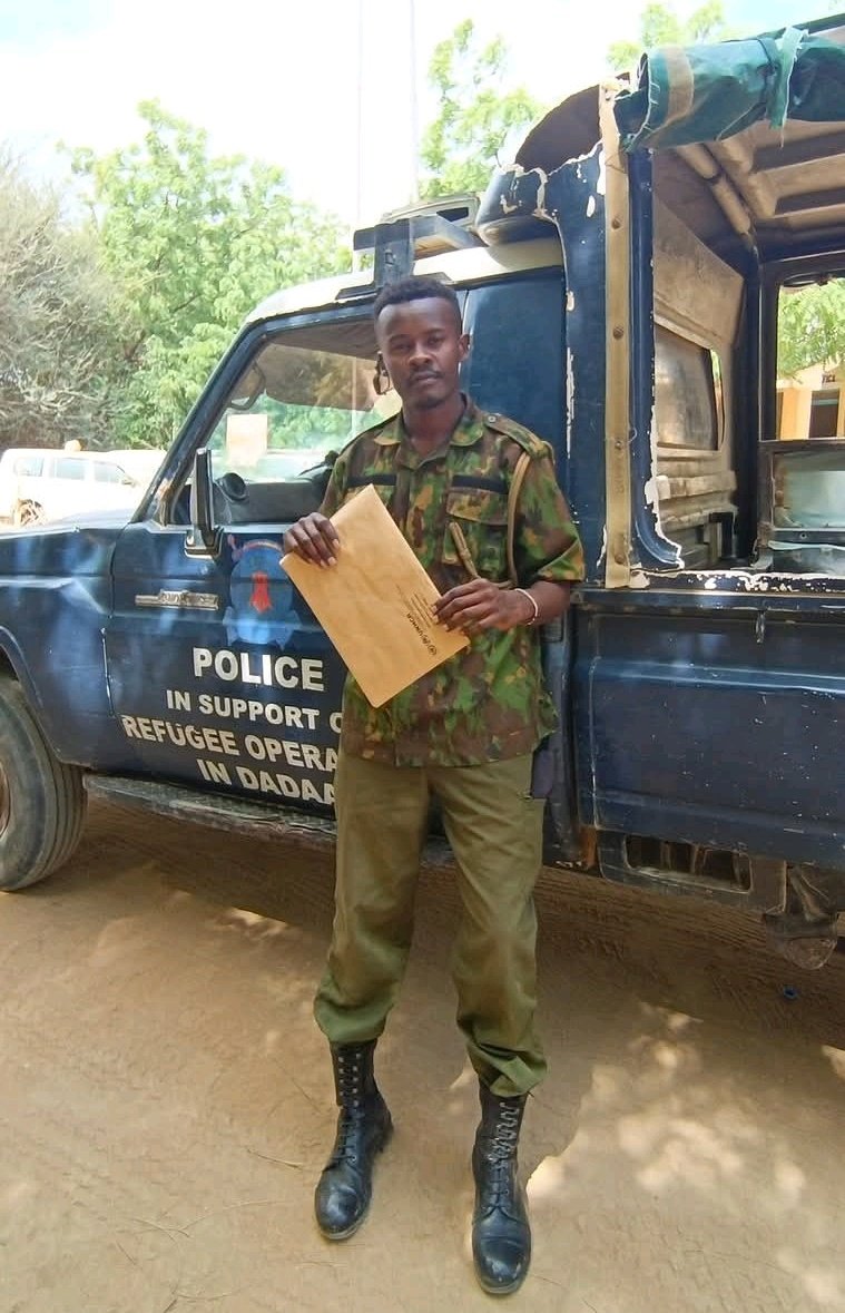 Afande Denno received a letter from OCPD informing him of his dismissal from the service for participating in the maandamano.