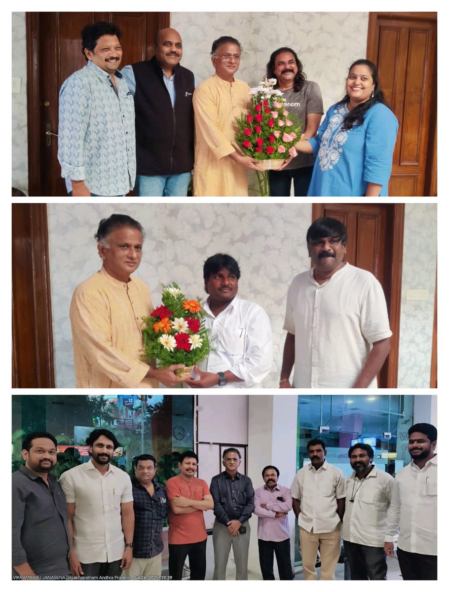 bolisetti_satya's tweet image. జన్మదిన వేడుకలు జరుపుకోవడం నాకు అలవాటు లేదు, ఇష్టమూ కాదు అయినా కొందరు ఇంటికి వచ్చి ప్రేమతో అభినందనలు తెలిపారు, వాళ్ళ అభిమానం ముందు నా ఇష్టం తలవంచకు తప్పలేదు..
నిన్న నా 68వ జన్మదినోత్సవానికి ఇంటికి వచ్చి శుభాకాంక్షలు తెలిపిన వారికి, వాట్సాప్ లో సోషల్ మీడియాలో, ఫోన్ కాల్స్ ద్వారా…