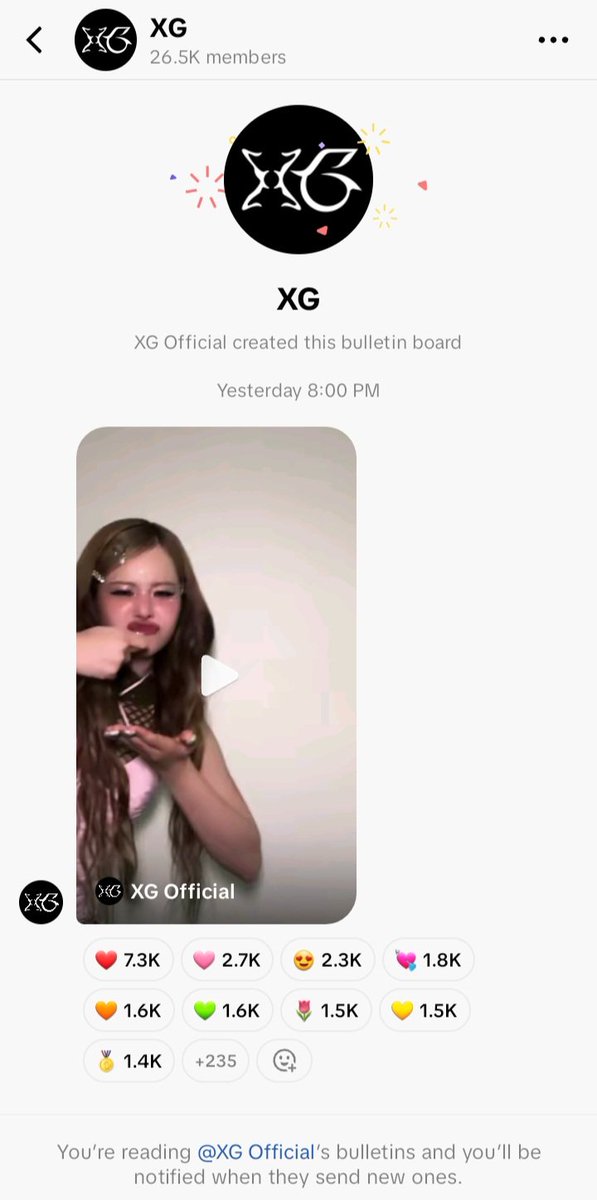 7equal1's tweet image. XG has launched a Bulletin Board on TikTok, a new space for official updates.
ALPHAZ on TikTok, check and join to engage with everything XG shares on TikTok.
vt.tiktok.com/ZSSFU73wj/

#XG @XGOfficial_ @XG_Chart @ArchiveXG @XGGlobal_