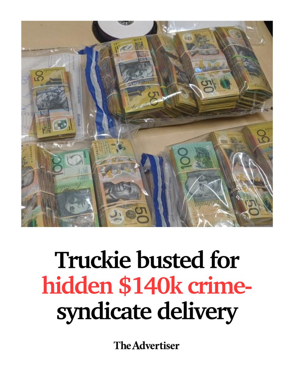 theTiser's tweet image. A truckie who drove $142,000 in cash to Adelaide from NSW hidden inside a ute should have known something was wrong, a judge says. 📌 DETAILS: bit.ly/4o8n2Ux