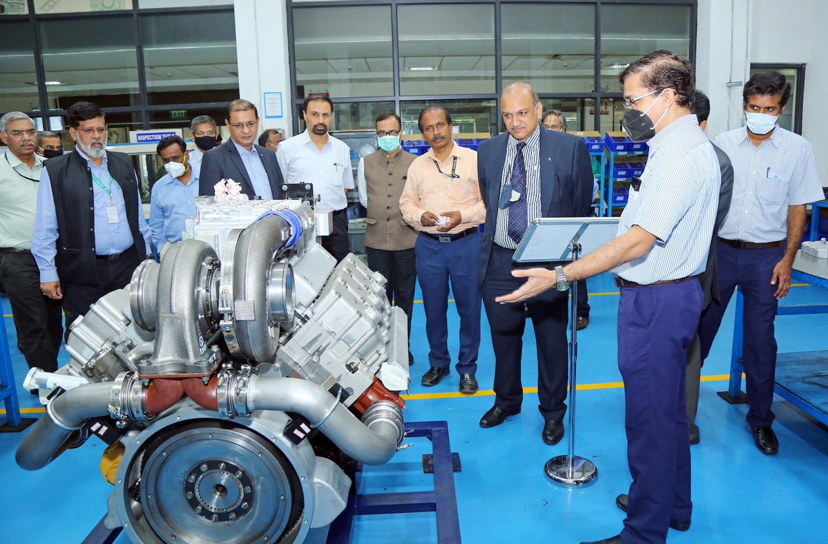VinodDX9's tweet image. The CVRDE (jointly developed with the AL) 600Hp engine has already met the performance parameters and is currently going through the durability tests. Btw, let me tell you that we are not developing just the engine but the entire MTU solution for future mobility.