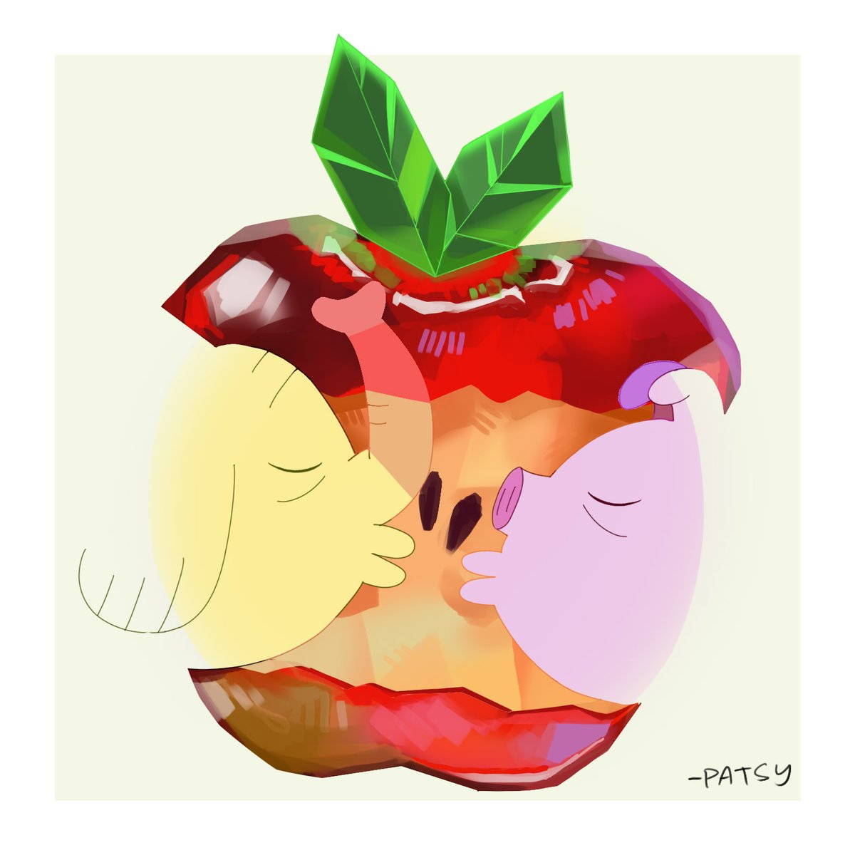 HumptyPatsy_'s tweet image. Adventure Time: crystal gem apple
ft. Tree Trunks and Mr. Pig 😆😆😆
Trying this apple trend online:
#arttrend #artshare #artmoots #adventuretime #apple