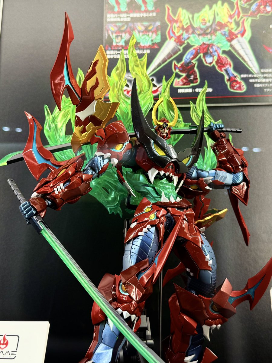 waka_geek's tweet image. #WF2025S
TRIGGERで監修させていただいたFLAME TOYSさんの鉄機巧シリーズ「天元突破グレンラガン」と「ラゼンガン」の現物展示中です!
アニメオリジナルのデザインと鉄機巧ならではのアレンジが融合してめちゃくちゃカッコよく仕上がってます🙏
こちら絶賛予約受付中🔥
#TTGL