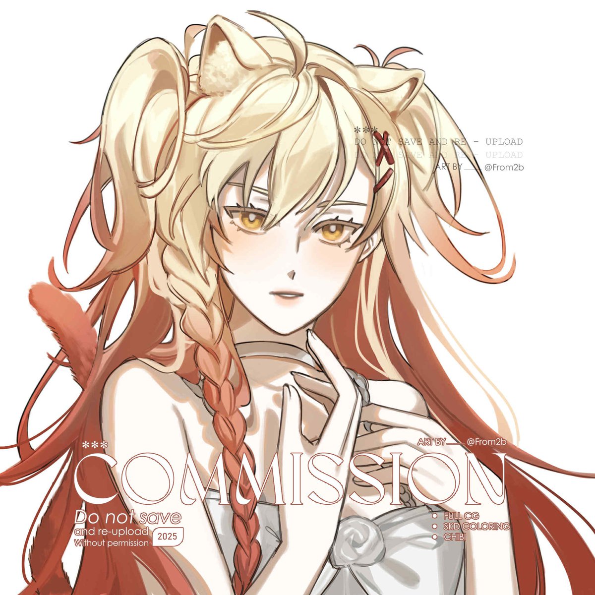 from2_b's tweet image. 💫 Commission open! ~~~ [ฝากรีทวิตด้วยนะคะ ]  
**สวัสดีค่าา  มาเปิดรับคอมมิช  3 คิว
📌คิวว่างแล้วจ้างได้นะคะ🙏✨ 
📌ราคาเริ่มต้น
head shot : 350 ฿ เพิ่มตัวละคร 100/ตัว
half body : 600 ฿ เพิ่มตัวละคร 200/ตัว
full body : 850 ฿ เพิ่มตัวละคร 300/ตัว
#commissionTH #commissionsopen