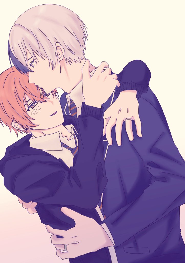 Ding_touaki's tweet image. #冬彰 토우아키 이마 뽀뽀💙🧡