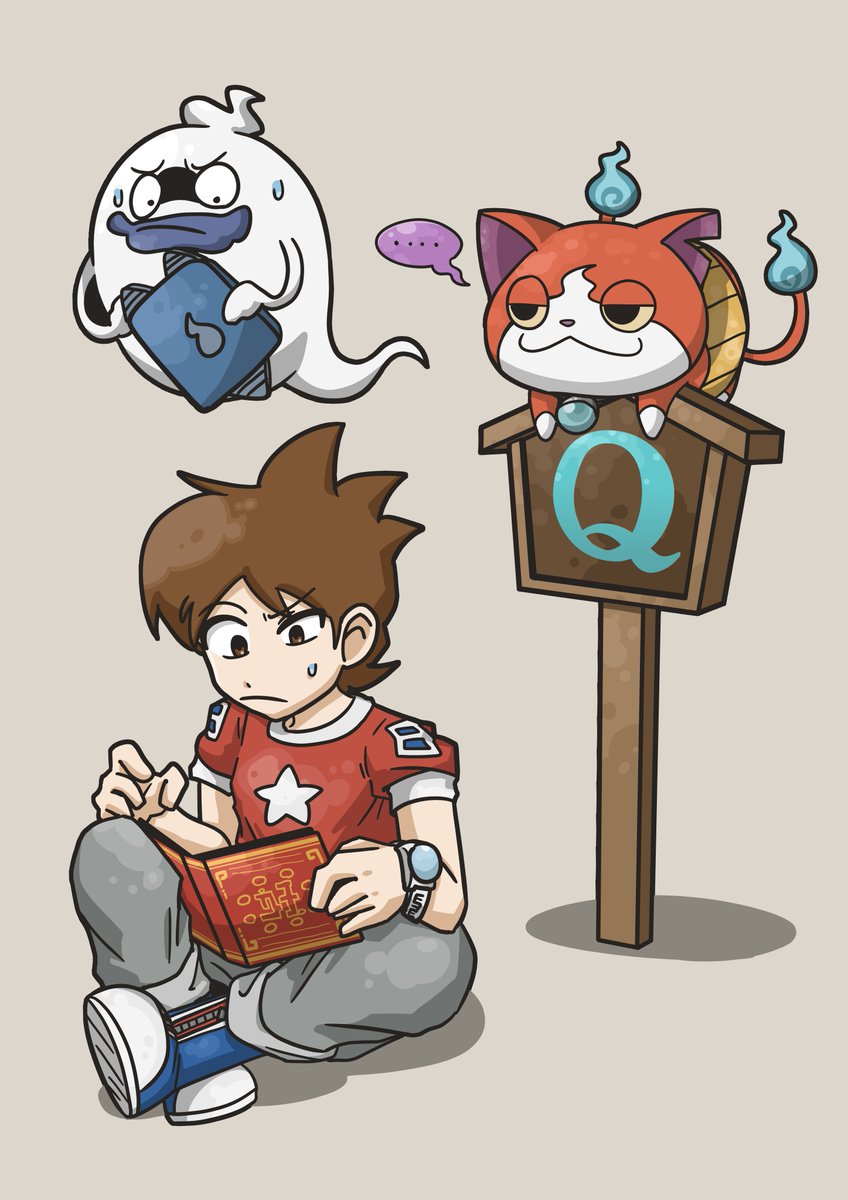 Q この妖怪 だ～れだ

一、自称妖怪執事
一、しったかぶり
一、ウィッス！