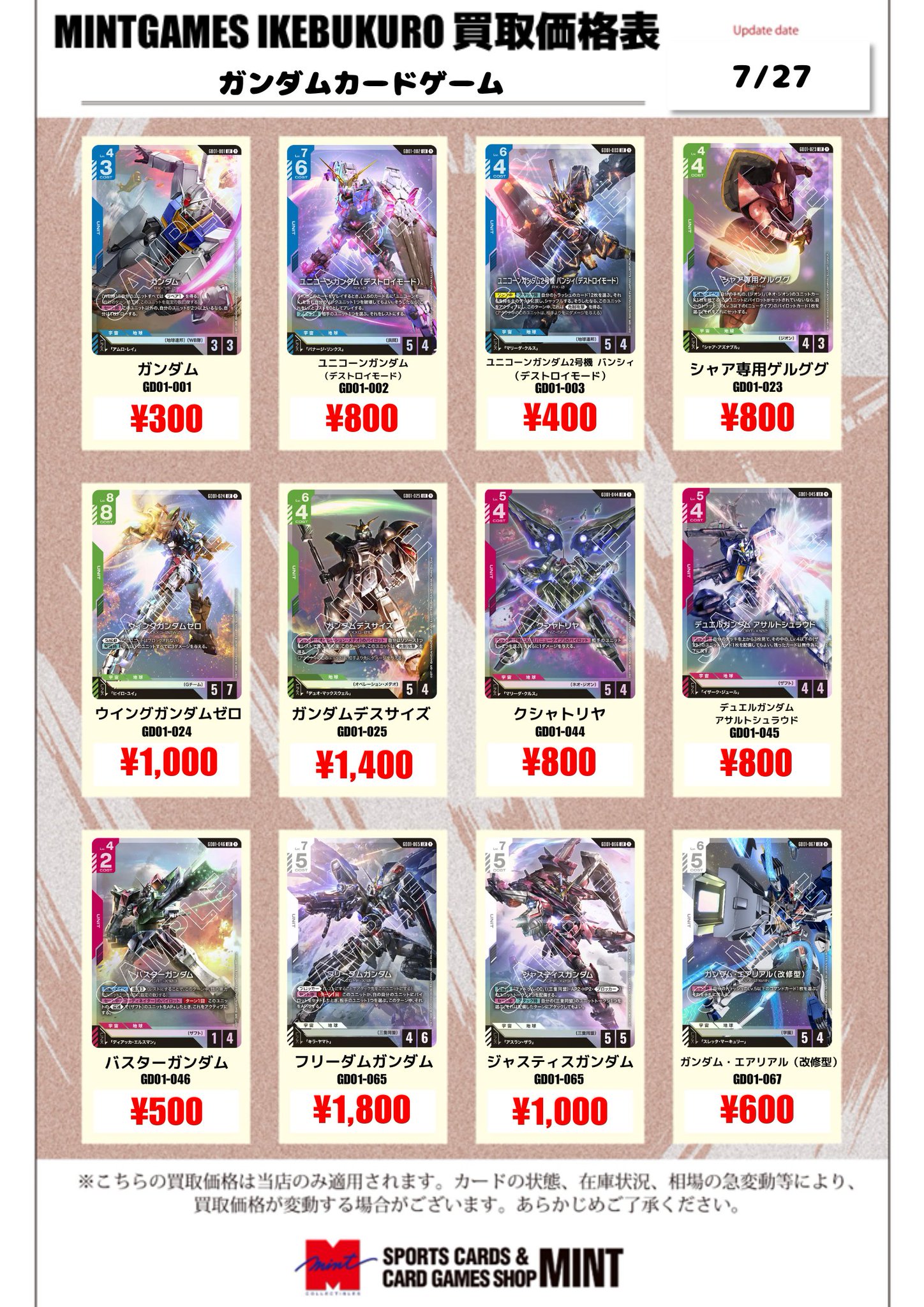 レア　ガンダムのカード95枚　バラ売り相談 TCGshop193名駅太閤店 on X: 