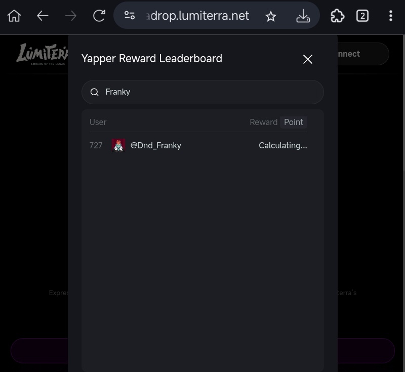 Dnd_Franky's tweet image. Can I get a GM? ☕ 🔥
lately,I have been going down the @LumiterraGame leaderboard. I'm now number 727 on the leaderboard. Tell me where the buzz is beginning to come from