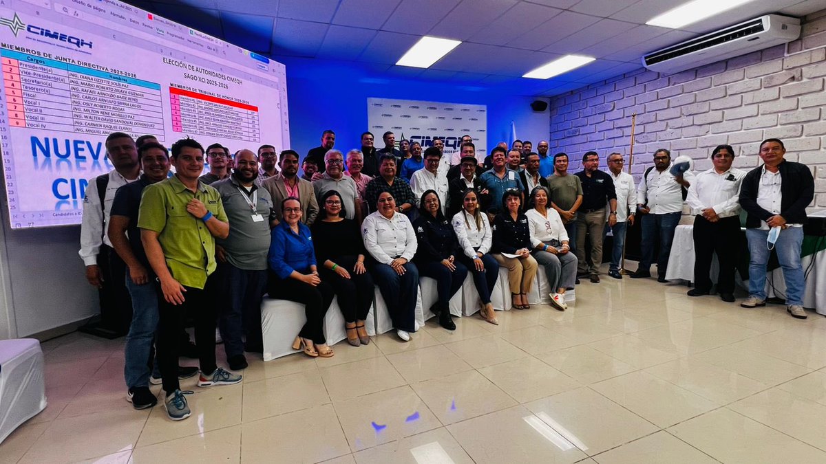 CIMEQH's tweet image. Final de una larga jornada democrática en la CIMEQHCimeqh Gremio que da como resultado la elección de una junta directiva para el periodo 2025-2026 donde los colegiados dieron un voto de confianza al trabajo realizado por la actual junta directiva. Felicidades CIMEQH
