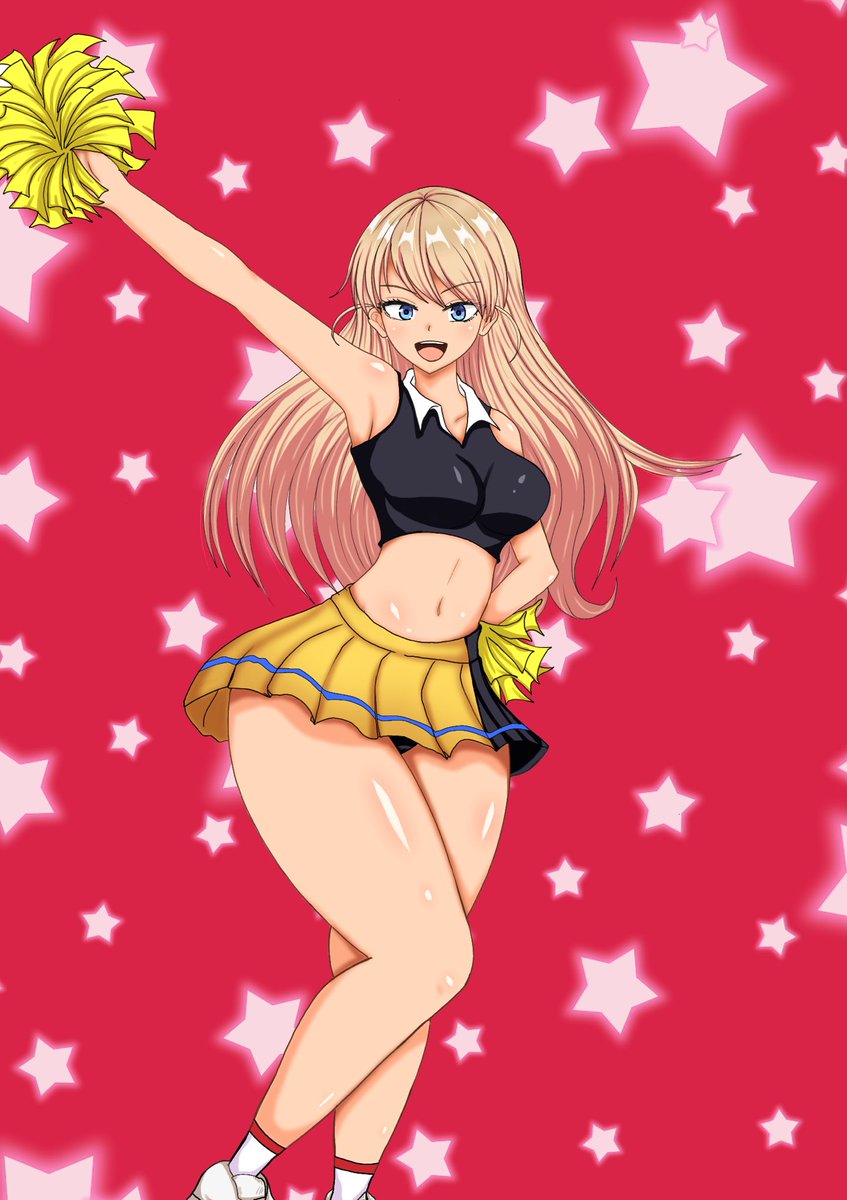 ガールクラッシュ天花ちゃんかわいい〜✨🥳

#イラスト　
#イラスト好きな人と繋がりたい