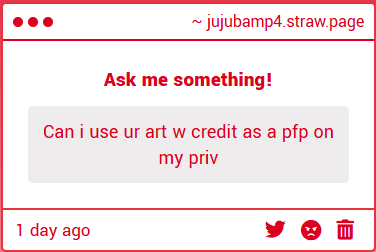 JUJUBAMP4's tweet image. sure!