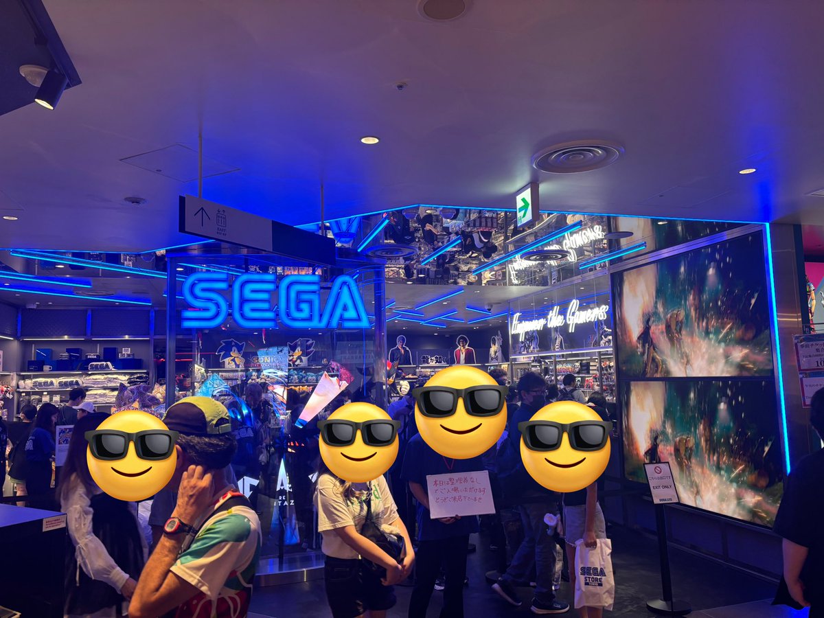 onuyonuy's tweet image. SEGAストア行ってきた😚✌️
先ほどまでだとちょっと並べば入れましたー❗️