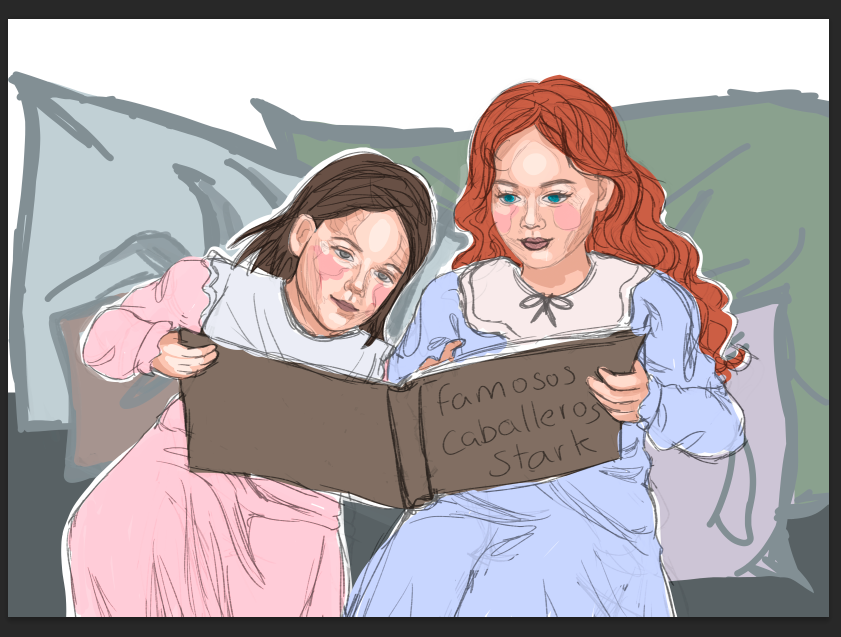 NatividadMoom's tweet image. Day 3: Childhood  

&quot;She had dreamt that she was little, still sharing a bedchamber with her sister Arya&quot; 

 #Starksistersweek

 .
 .
 .
 .
 .
 .
 .
 .
 .
 .  

(I will upload the WIPs since I don&apos;t have time to finish them.)  Basada en: Laura Muntz Lyall - Interesting Story