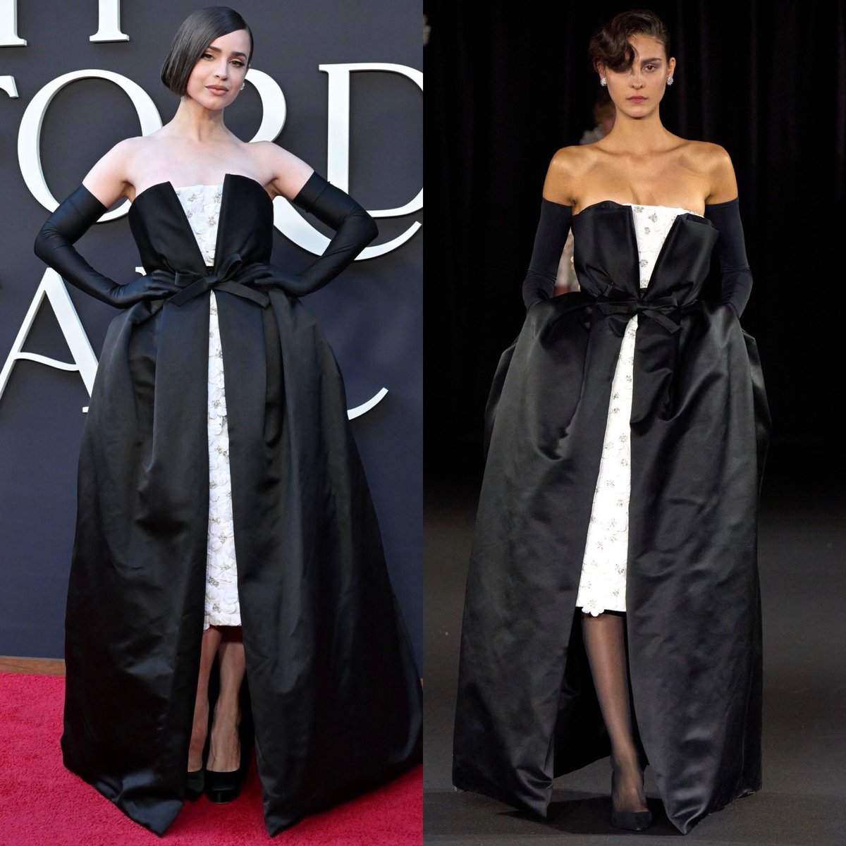 dequemeolook's tweet image. Sofia Carson de Richard Quinn Verão 2025 na pré-estreia de “Meu Ano em Oxford”, em Los Angeles. #MyOxfordYear #SofiaCarson #RichardQuinn 

Styling: @robzangardi @marielhaenn 

📸 Getty Images / Vogue Runway