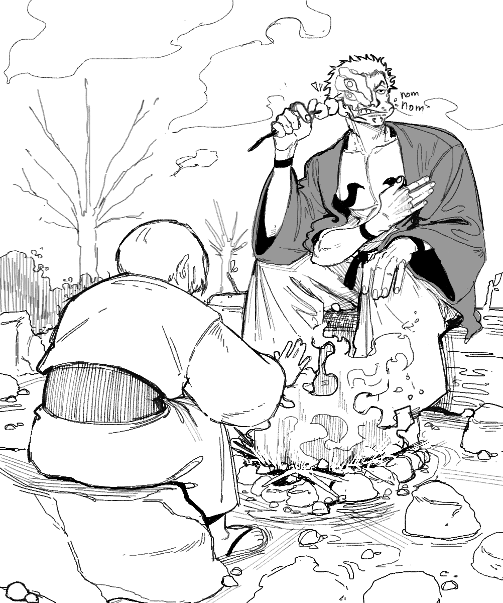 Samaaboi's tweet image. Some more Uraume and Sukuna
