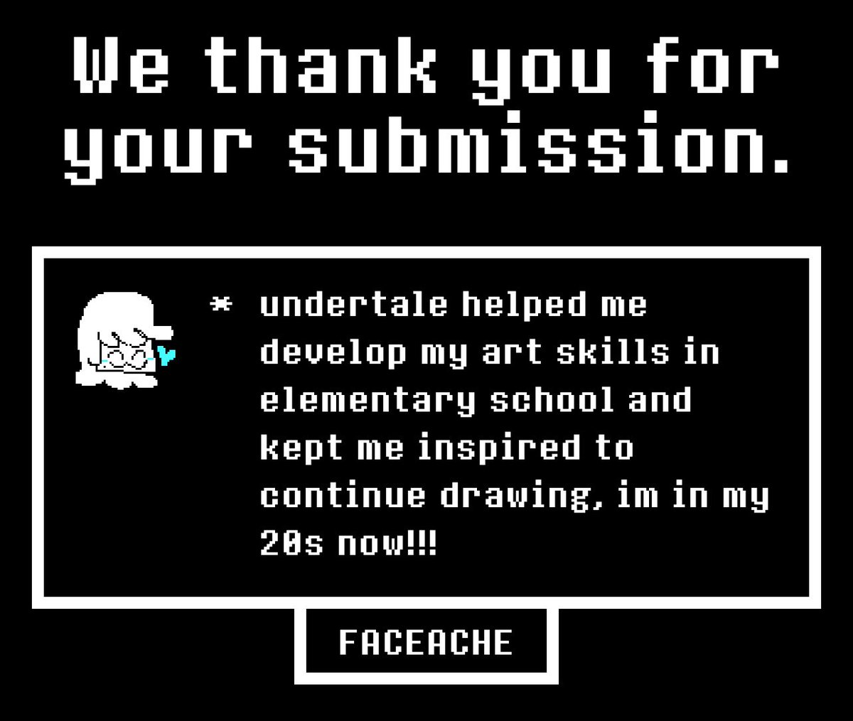 _faceache's tweet image. love u undertale 🫶