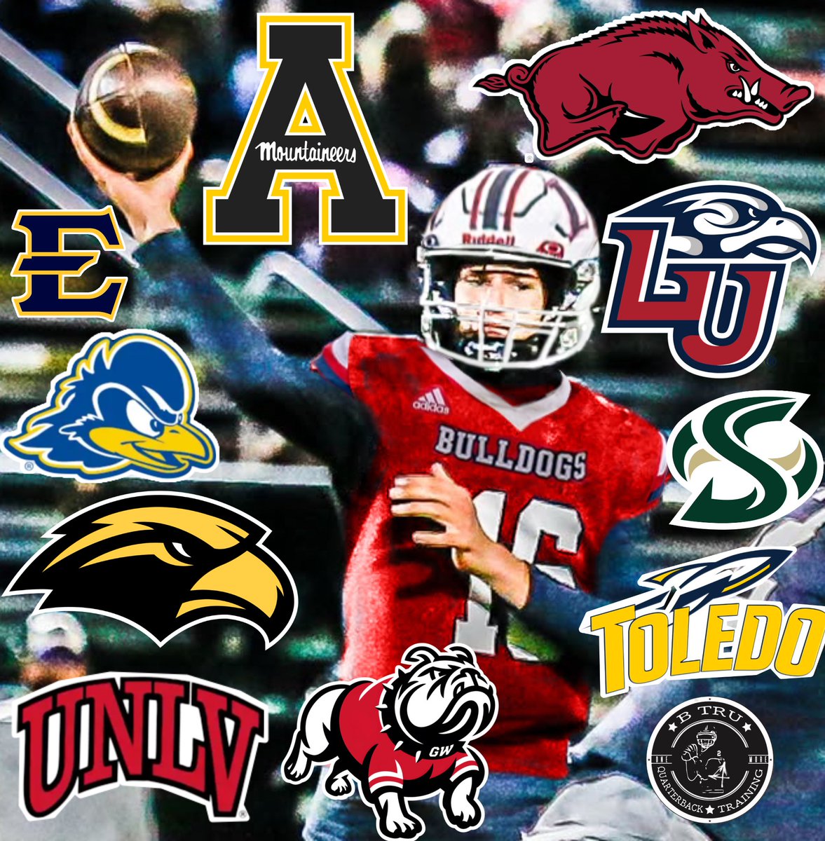 baylintrujillo's tweet image. 🚨🚨QB TRAINEE OFFER ALERT🚨🚨
2027 STATE CHAMPION QB Trainee: @lukegaitherqb (Liberty Christian Academy, Virginia) has received his 10th D1 OFFERED today from GARDNER-WEBB 🔴🐶⚫️ S/O to my guy @CoachVeraldi #skodawgs
OFFERS: Arkansas, Delaware, Sacramento State, App State,…