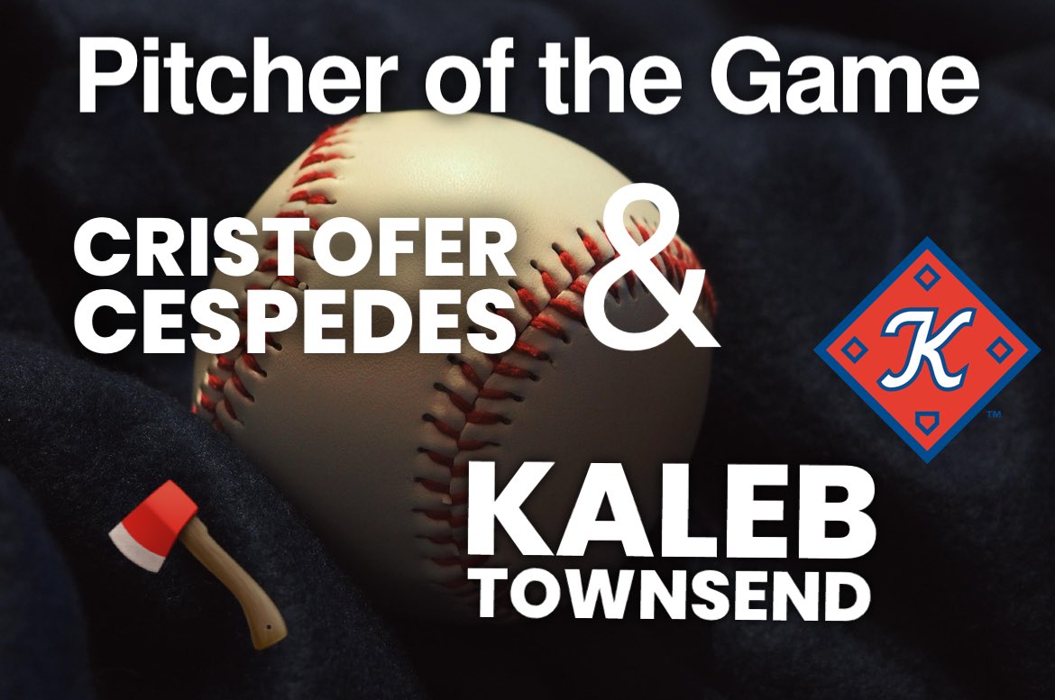 Mark Davis (@kptbaseballfan) on Twitter photo Our <a href="/KingsportAxmen/">Kingsport Axmen</a> pitchers with the shutout win over Bristol! 👊🏻👊🏻
<a href="/CristoferCespe8/">Cristofer Cespedes</a> 5.0 IP, 3 Hits, 0 Runs, 2 BBs, 6 Ks 🔥
<a href="/kalebtownsend31/">Kaleb Townsend</a> 2.0 IP, 1 Hit, 0 Runs, 0 BBs, 2 Ks 🔥
#AxesUp 🪓⚾️ Our <a href="/KingsportAxmen/">Kingsport Axmen</a> pitchers with the shutout win over Bristol! 👊🏻👊🏻
<a href="/CristoferCespe8/">Cristofer Cespedes</a> 5.0 IP, 3 Hits, 0 Runs, 2 BBs, 6 Ks 🔥
<a href="/kalebtownsend31/">Kaleb Townsend</a> 2.0 IP, 1 Hit, 0 Runs, 0 BBs, 2 Ks 🔥
#AxesUp 🪓⚾️
