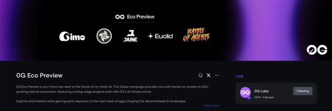 MariaPaulaB's tweet image. You guys @0G_labs just dropped their testnet quests on @Galxe and seriously, they're super easy to do but packed with potential. We've already got over 18,000 folks jumping in, so you know it's hot.
What's Inside These Quests?
Here are the projects you can mess around with:…