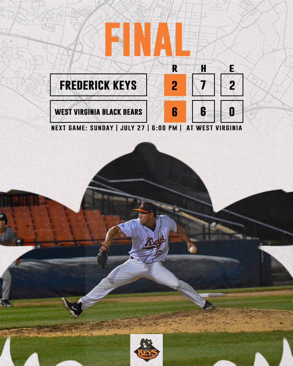 FrederickKeys's tweet image. Tonight’s final from West Virginia.
Game two of the series is set for tomorrow at 6 p.m. in Morgantown.
#MLBDraftLeague