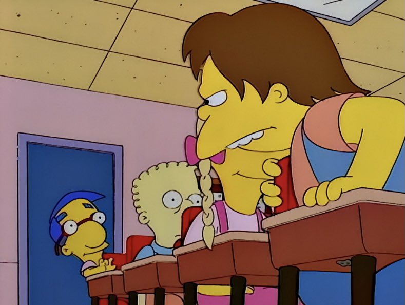 Nelson and Milhouse