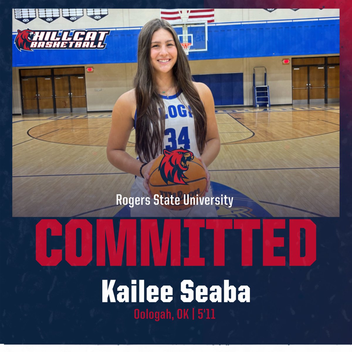 I’m so happy and extremely grateful to announce my verbal commitment to Rogers State University!! Thank you to everyone who has gotten me to this point and has made an impact in my career! Go hillcats‼️💙