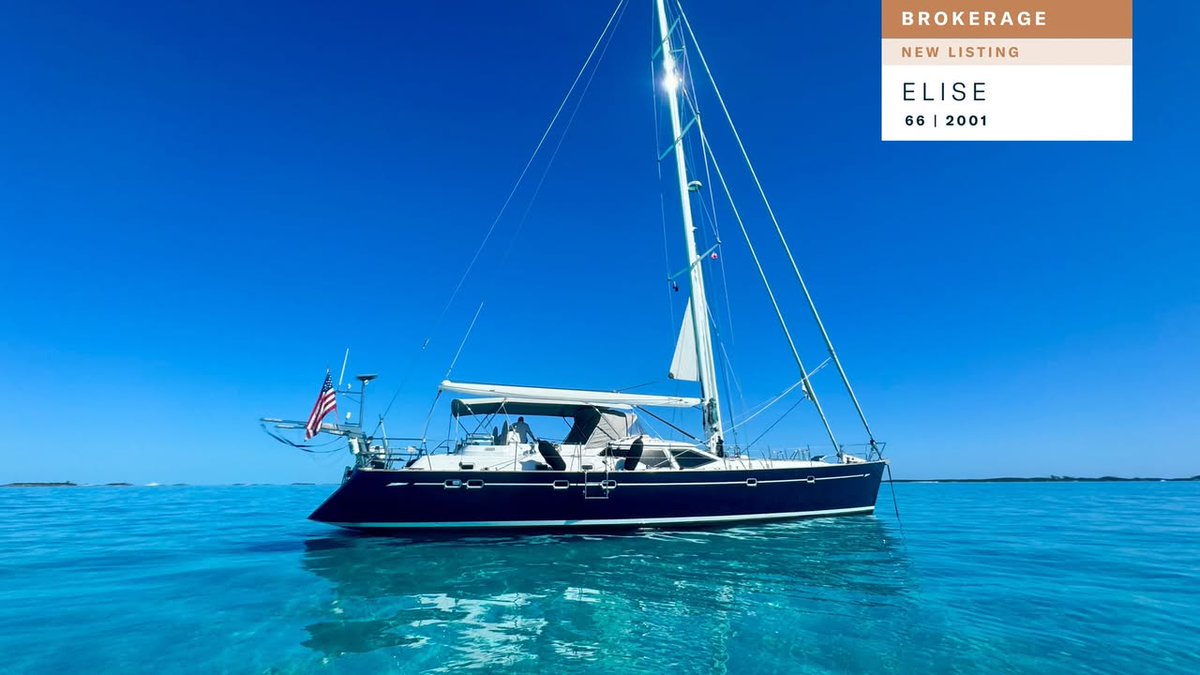 BROKERAGE - NEW LISTING
Elise | 66 | 2001

The most comprehensively refitted Oyster 66 to come to market. Her performance and functionality are equally matched by elegant comfort and versatility.

Discover: oysteryachts.com/sailing-yachts…

#OysterYachts #OysterBrokerage