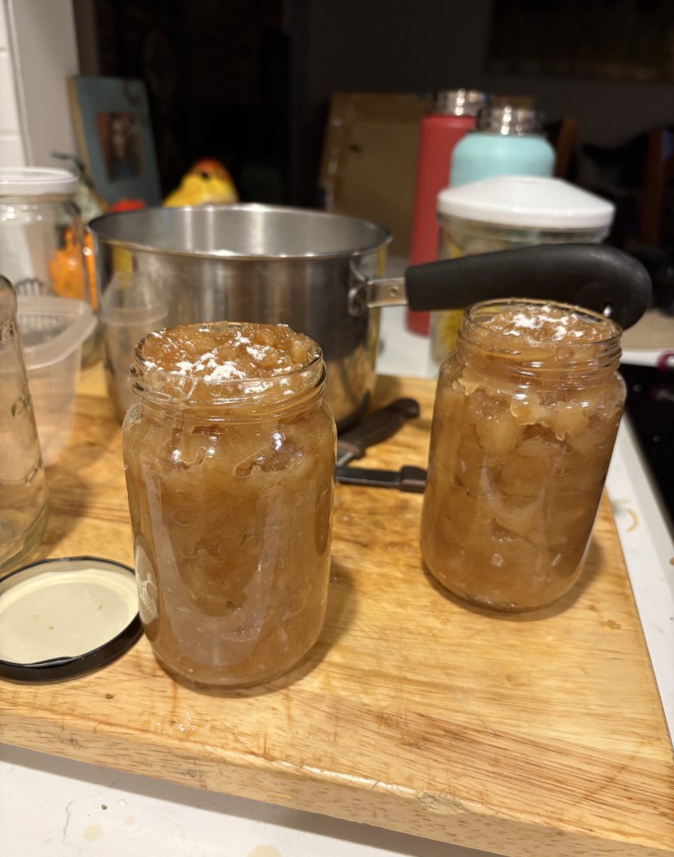 Dan0nat0r's tweet image. Made wild pear preserves with cinnamon cardamom and vanilla