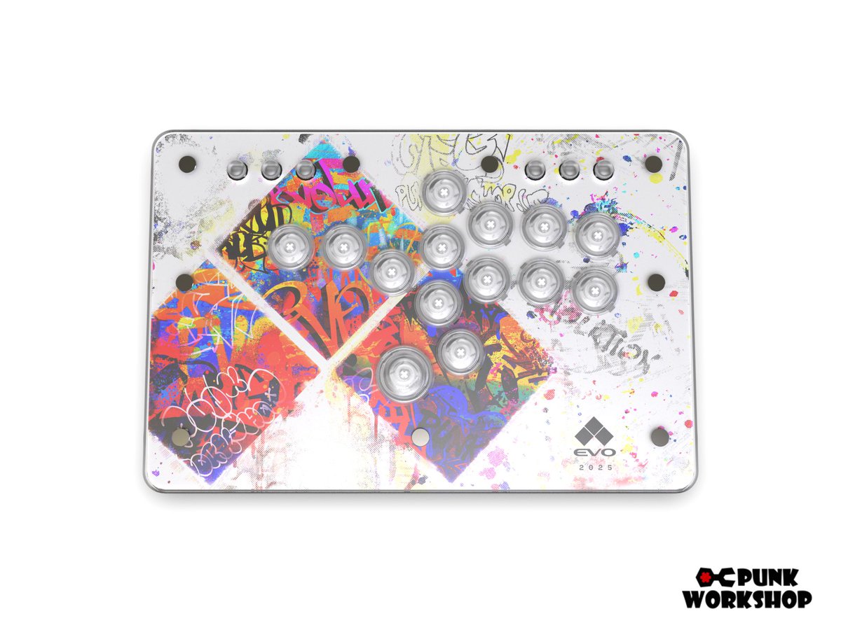 punkworkshop_us's tweet image. Introducing our Limited Edition EVO Leverless M and U controllers!
Designed by the one and only and ever so talented @maddestmao! 

These will be available in two layouts at our booth during EVO weekend August 1st-3rd! 

Stay tuned for more product reveals in the coming days!