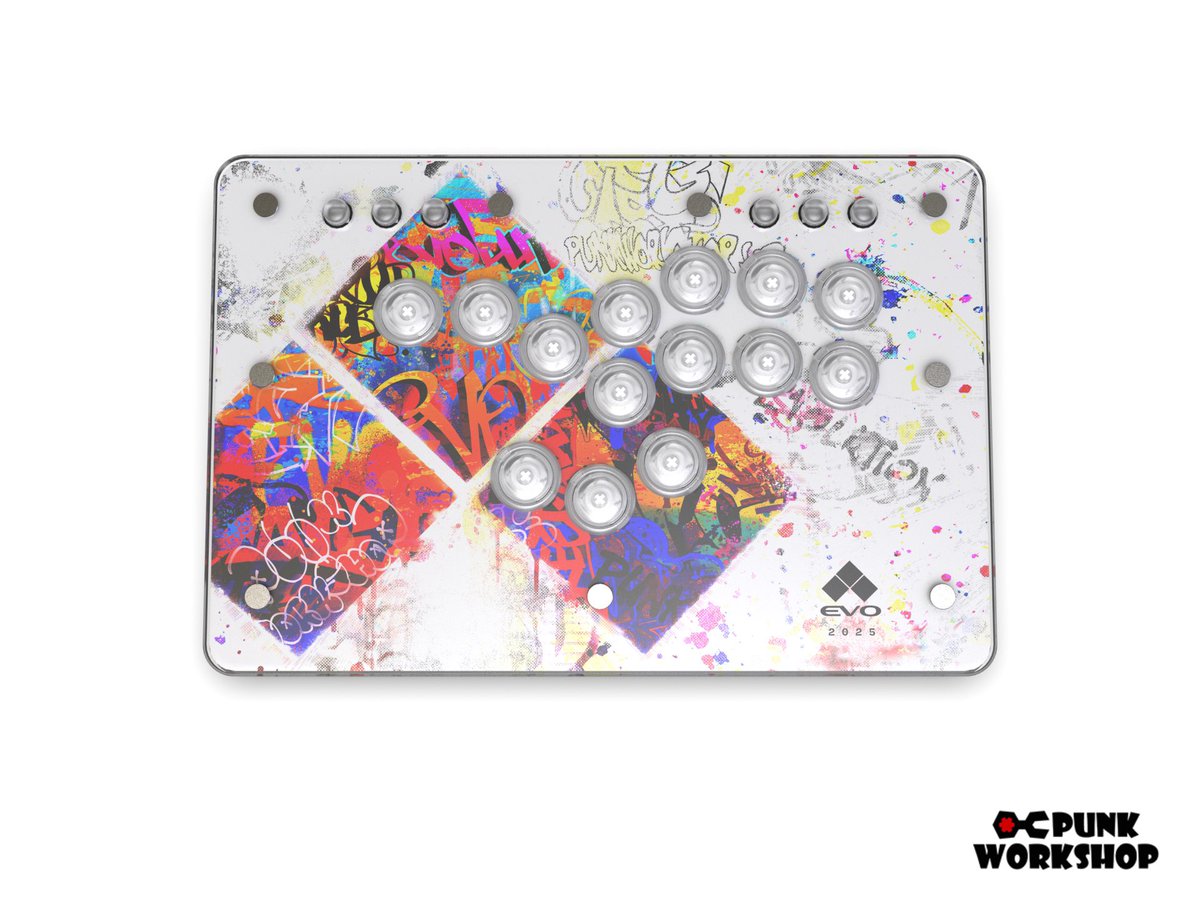 punkworkshop_us's tweet image. Introducing our Limited Edition EVO Leverless M and U controllers!
Designed by the one and only and ever so talented @maddestmao! 

These will be available in two layouts at our booth during EVO weekend August 1st-3rd! 

Stay tuned for more product reveals in the coming days!