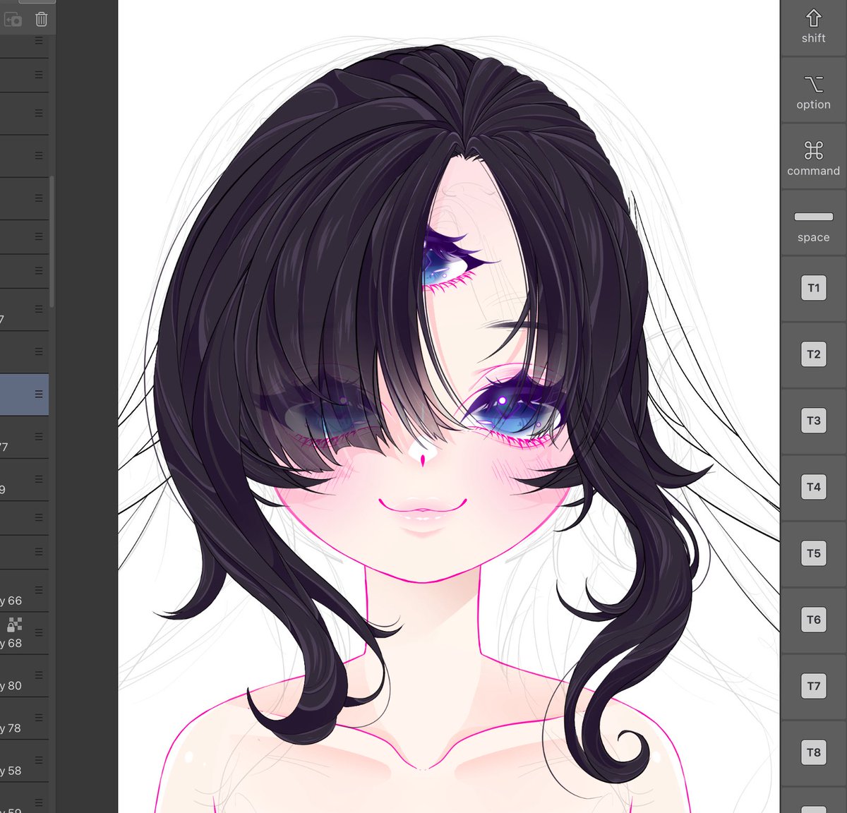 Neiiya3's tweet image. The hair take’s me the longest 😭😭😭 I swear it took me 10+ times to get the bangs to look right lol 🫠 #vtuber