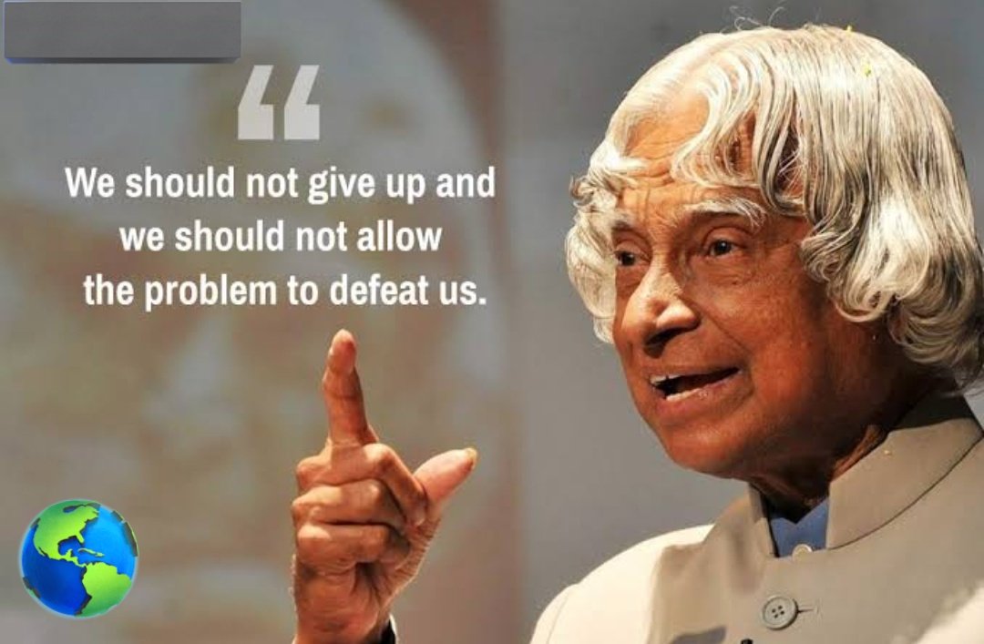 मिट्टी पर पांव जमाकर , आसमान की सैर किया।
सारी दुनियां में एक ही ,ऐसा ' मिसाइल मैन हुआ।। 🙏🙏

#अब्दुल_कलाम_पुण्यतिथि 
#APJAbdulKalam