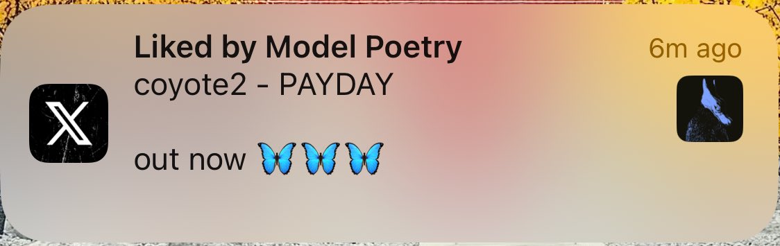 overwhelmed with joy, this made my whole day

I love Model Poetry so much, one of my favorite artists fr