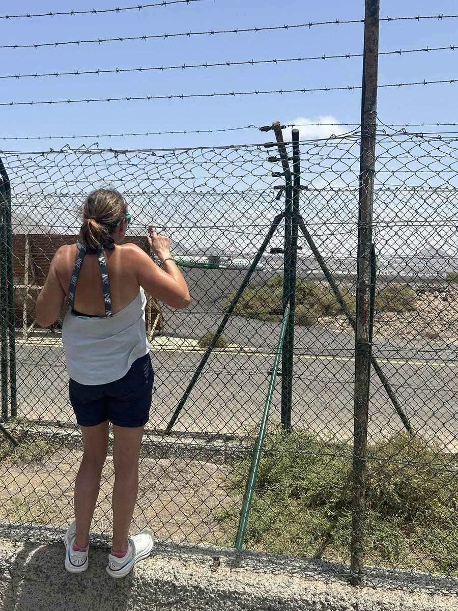 So it seems the good lady wife is not immune to some avgeekery! Waiting for the jet blast at #Arrecife #Airport . I’ll make a plane nerd of her! No-one is immune ! #Avgeek #Aviation #planespotting