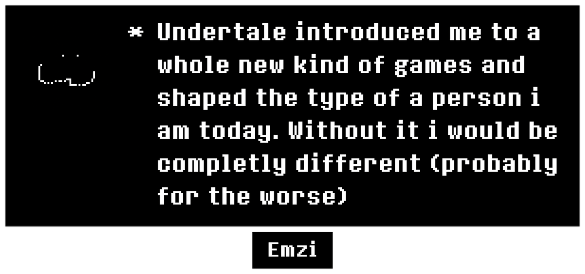 CatziEmzi's tweet image. Everyone is doing this now so why not. Undertale was a big part of my life in 2017-2018 :3 (ignore the art, too lazy to draw)
