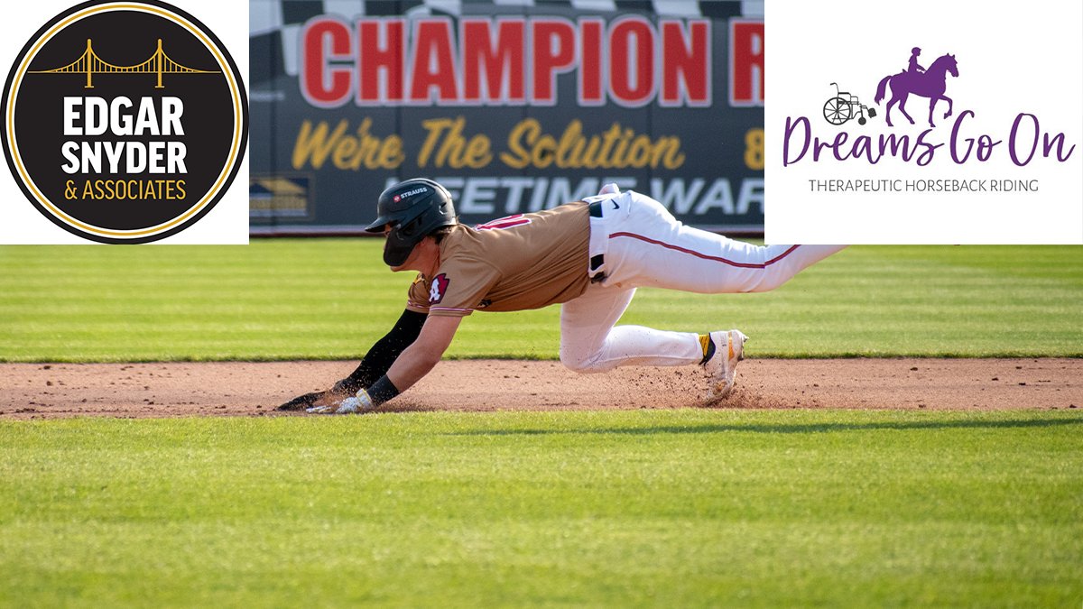 AltoonaCurve's tweet image. With two stolen bases tonight, @edgarsnyder will make two more donations to Dreams Go On!