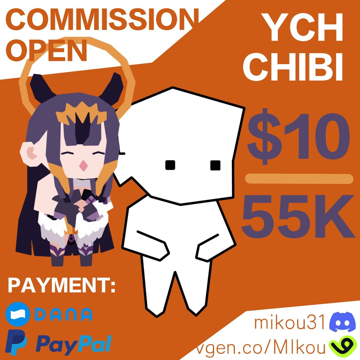 mikouu31's tweet image. (❤️ & 🔄 are very appreciated!)
Hello!
I'm opening my art commission for inter & local 🇮🇩!
Feel free to DM me if you're interested!
I'm available on VGen too : vgen.co/MIkou
For more info & ToS : mikoucommission.carrd.co
Thank you ◉‿◉
#VGenOpen #opencommission