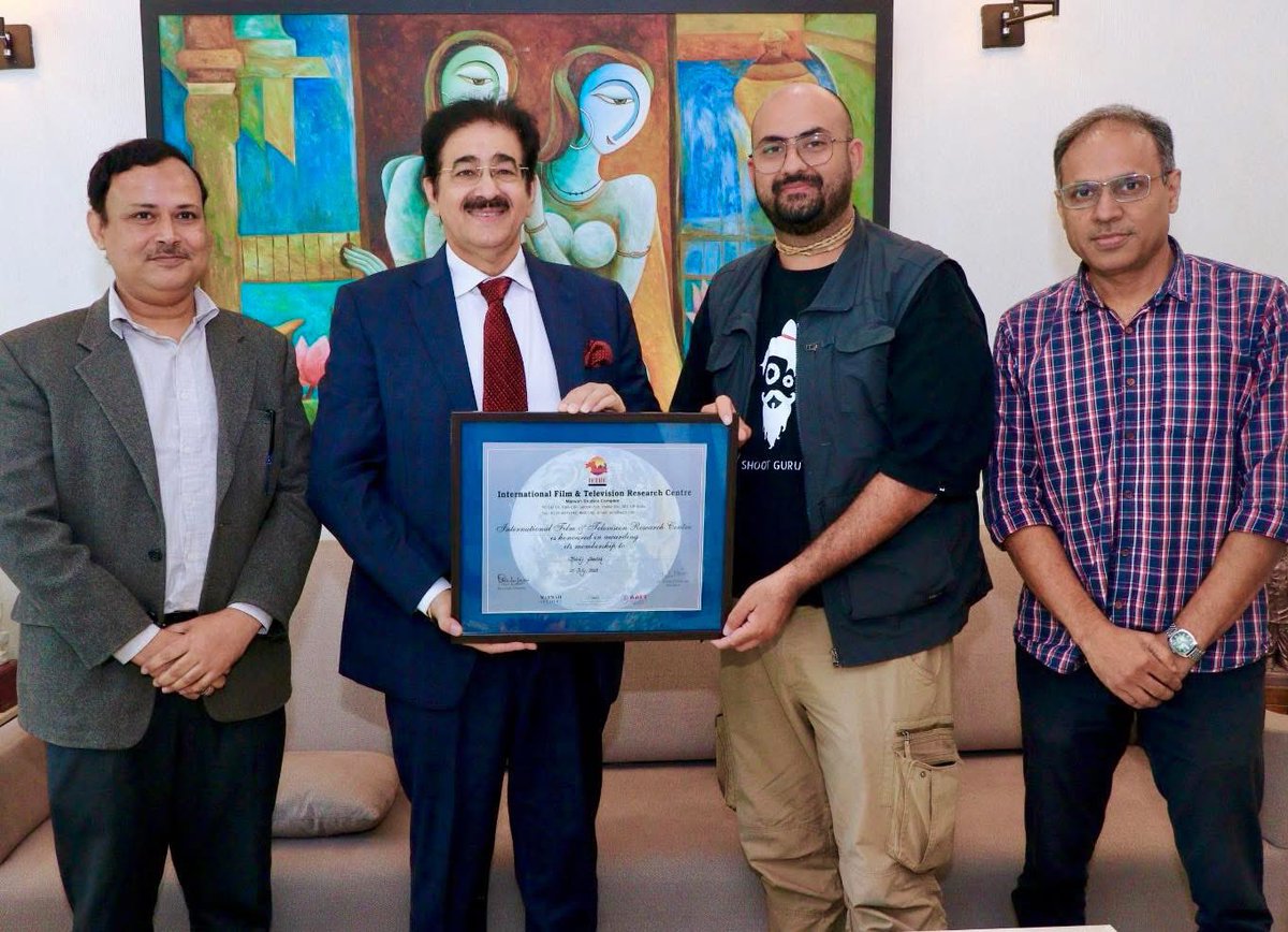 Workshop by AAFT School of Still Photography by Kshitij Sheetak of Shoot Guru at Noida Film City.presented life membership of International Film and Television Research Centre of Marwah Studios.