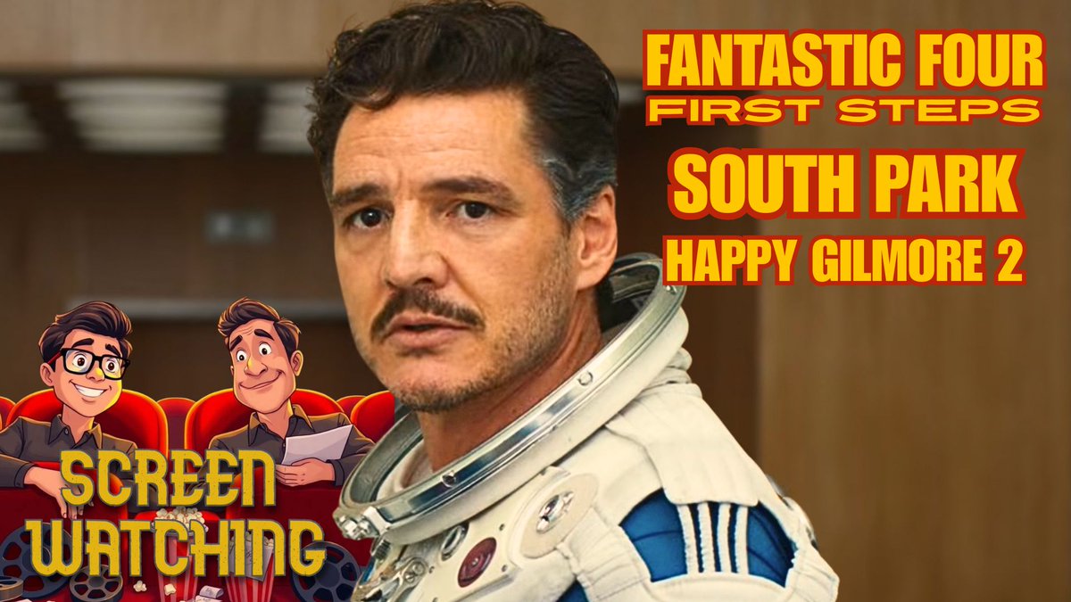 The SCREEN WATCHING Podcast, 24-30/7, 25 - #TheFantasticFour , #HappyGilmore2 , MILLERS IN MARRIAGE. Also #SouthParkSeason27 and #Firefly remembered.
LISTEN: pod.link/screenwatching
WATCH: youtube.com/@screenwatching 
#filmx #Reviews #PedroPascal #MarvelStudios