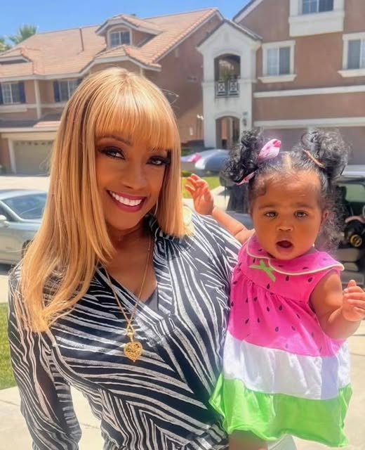 Bern Nadette Stanis ("Thelma" from "Good Times") with her beautiful new granddaughter, Eulilia Mae.