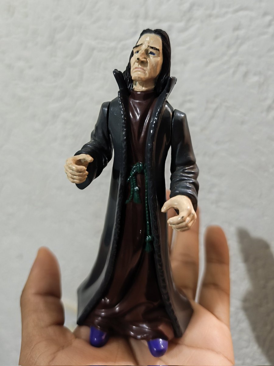 severusp1ss's tweet image. I bought this atrocious Snape for 1 dollar, hes very much loved thank you