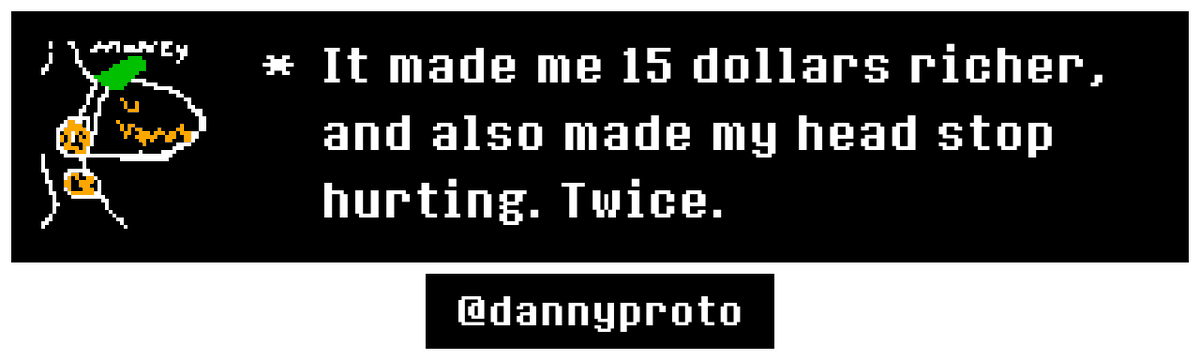 DannyProto's tweet image. danny fact of the undertale:
2 years anniversary undertale marriage, wow i love you undertale thanks for THe dollars @tobyfox @tobykeith @toadmeister #Unddertale #fuckoff #twice three times thanks