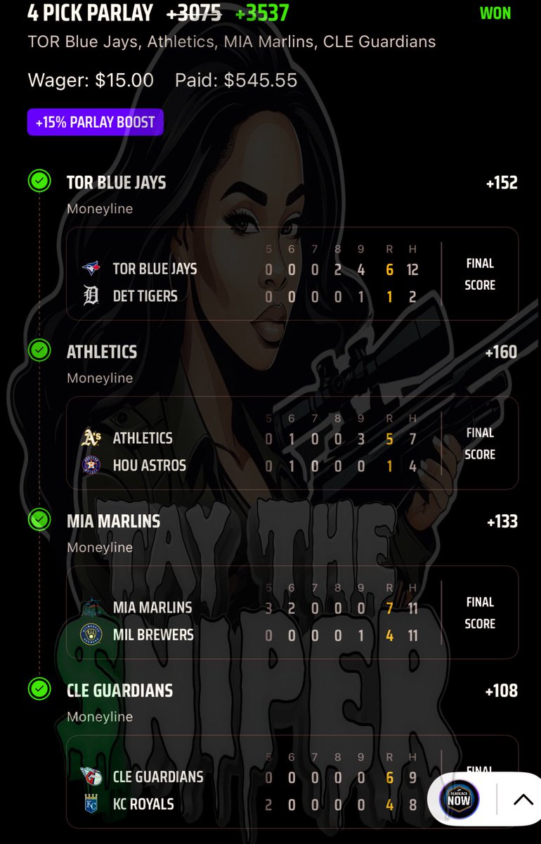 ThisIsTay__'s tweet image. IN TAY MY TEAM TRUST 😮‍💨 ME AGAINST VEGAS? I’LL PICK ME 😉!! 

Yes, this play was posted in the discord! 

discord.gg/DecWzv2U